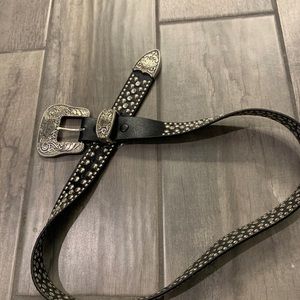 Leather beaded Harley Davidson belt